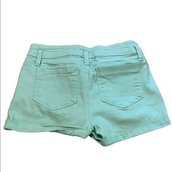 Candie’s Mint Jean Shorts Cuffed Hem Size 0 - Picture 2 of 10